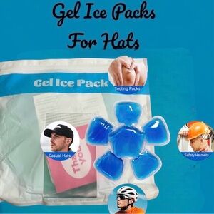 Gel Ice Packs for Hats Outdoor Heat Relief NEW! 2 Pack